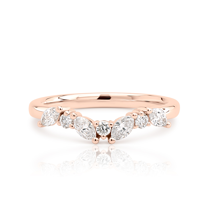 what colour jacket to wear with gold dress Petit Garden Ring in 18k Rose Gold & Diamonds